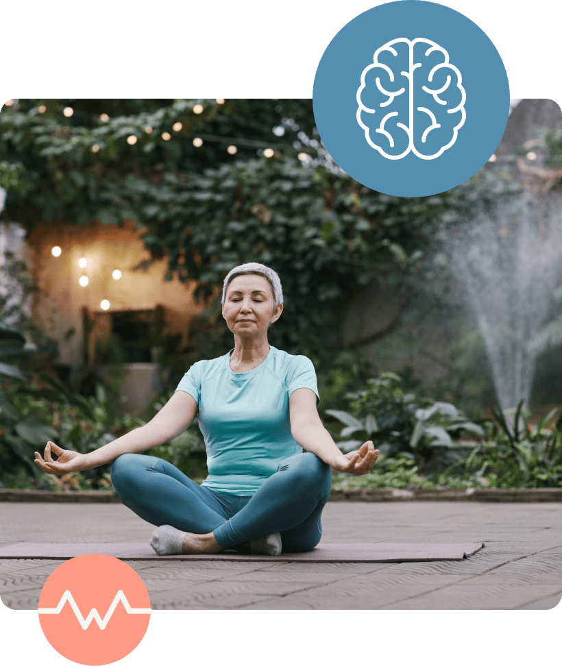 Photo of woman meditating